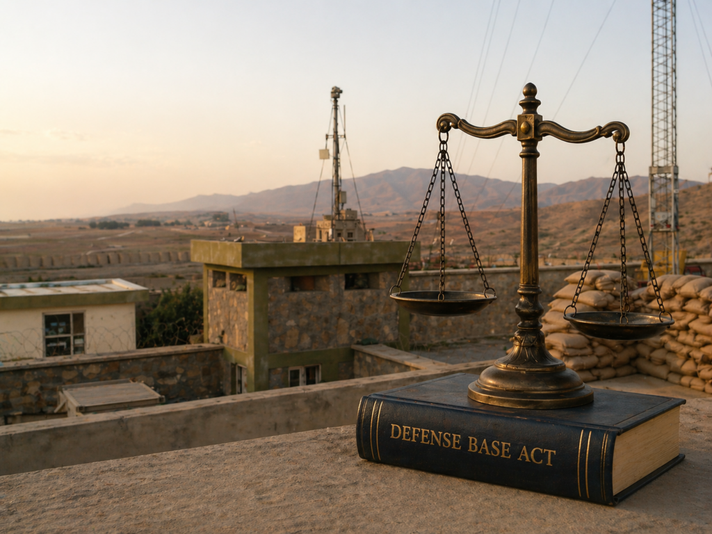 Withdrawal from Afghanistan does not defeat Defense Base Act disability benefits.